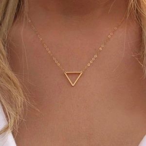 Dainty Triangle Necklace